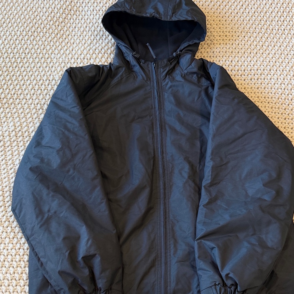 Men's Black Hooded Jacket
